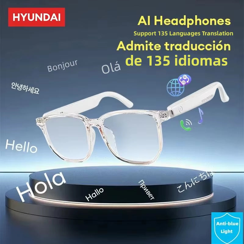 HY-C8 AI Glasses Earphones with Camera Function Voice Translation Smart Glasses Multi-Function Keys for Sports