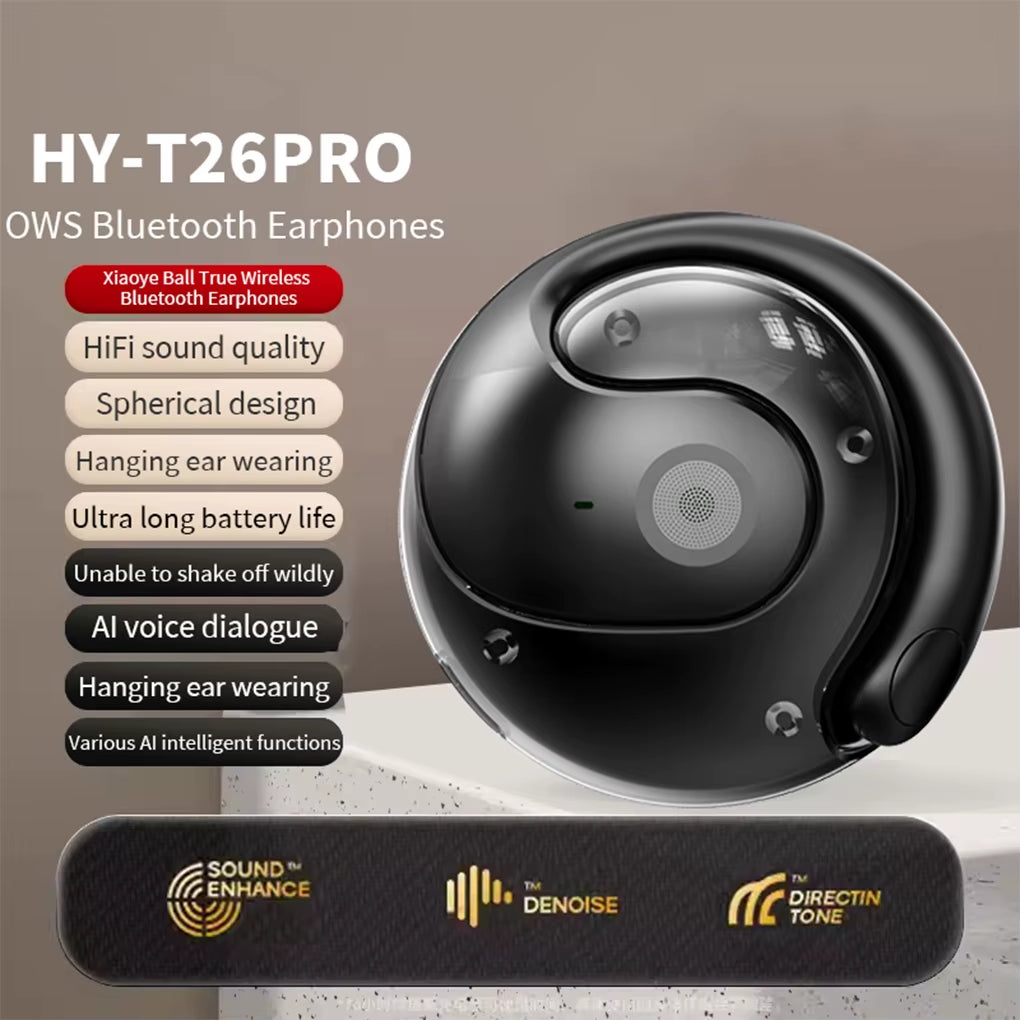 HYUNDAI HY-T26 Pro OWS Earphones AI Translation Wireless BT5.4 Headphones HIFI Sound 4 Translation Mode Earbuds HD Call