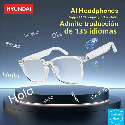 HY-C8 AI Glasses Earphones with Camera Function Voice Translation Smart Glasses Multi-Function Keys for Sports