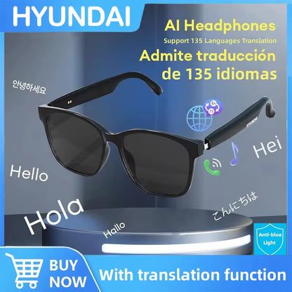 HY-C8 AI Glasses Earphones with Camera Function Voice Translation Smart Glasses Multi-Function Keys for Sports